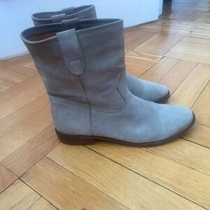 Isabel Marant Size 40 gray suede slouch boots